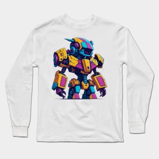 Cute Robot Long Sleeve T-Shirt